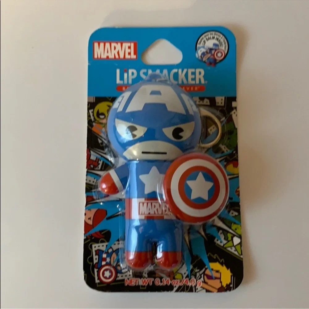 Lip Smacker Marvel Superhero Bundle of Iron Man and Captain America  Lip Balms